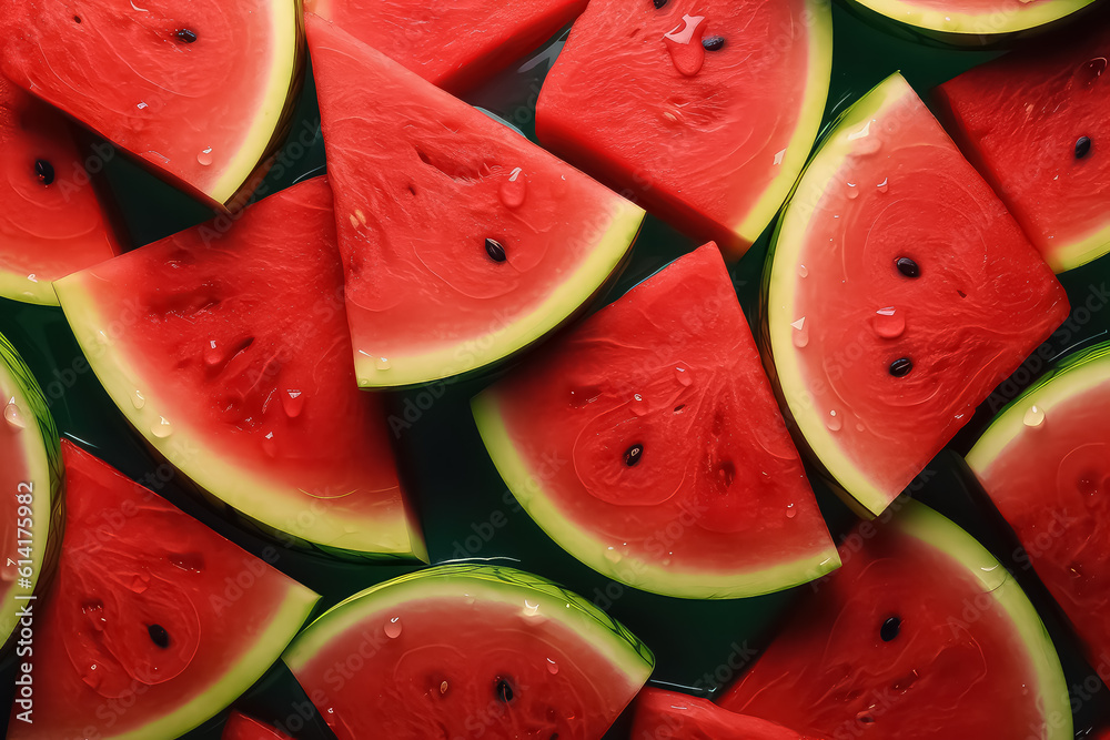 seamless background of many beautiful and shiny watermelon, top view. seamless background of many beautiful and shiny watermelon, top view.