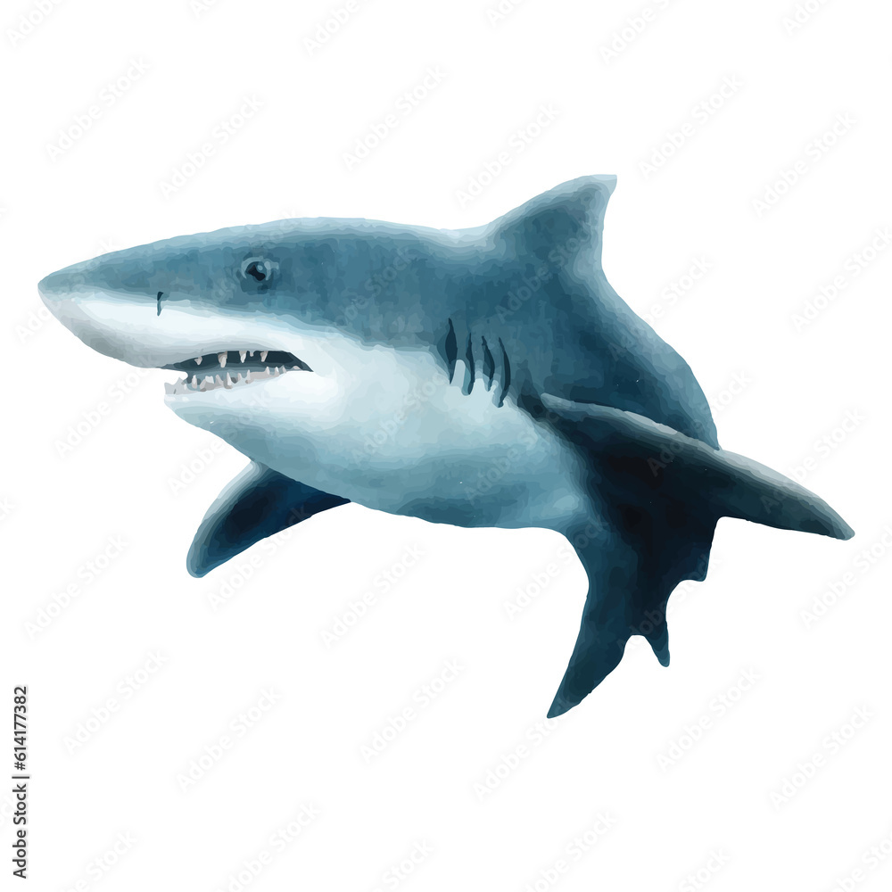 Fototapeta premium sea life watercolor sticker collection