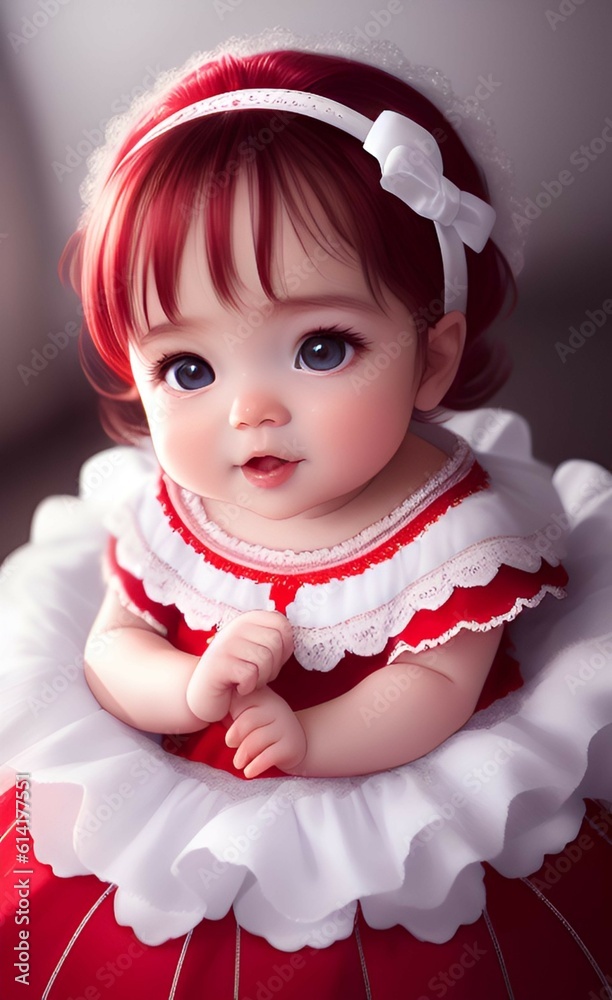 baby in red dress baby in red dress