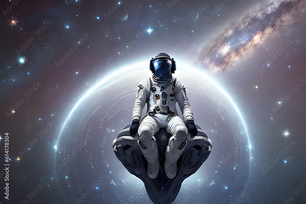 Fototapeta premium spaceship in space