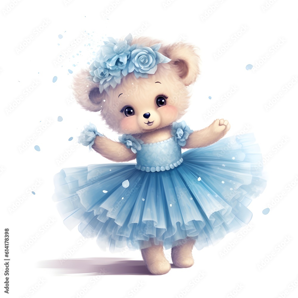 Infuse your designs with the delight of a cute ballerina teddy bear ...