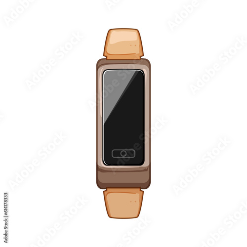 activity fitness bracelet cartoon. smartwatch band, wrist watch activity fitness bracelet sign. isolated symbol vector illustration