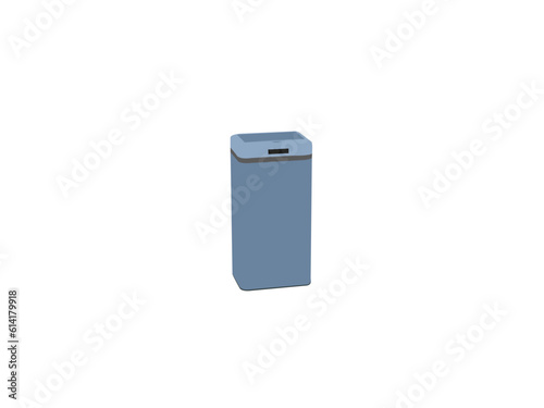 Trash Bin Vector Ico .Premium Vector | Colorful recycle trash bin . trash bin with pedal and swing top. metal bucket. Filled Flat Sign For Mobile Concept And Web Design.