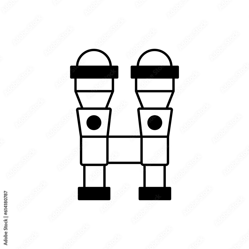 Binocular Glyph Vector Icon that can easily edit or modify Binocular Glyph Vector Icon that can easily edit or modify