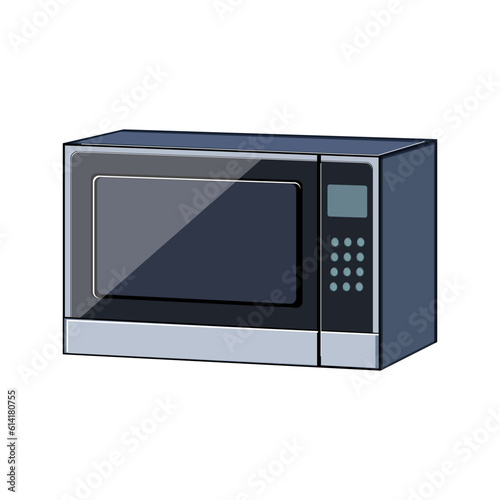 food microwave kitchen cartoon. cooking electric, modern timer food microwave kitchen sign. isolated symbol vector illustration
