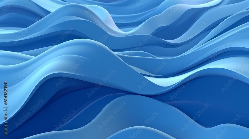 Obraz premium Abstract background blue waves