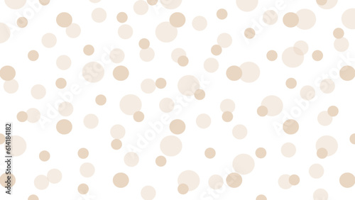 Beige dots on white background