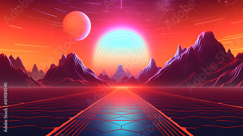 RetroWave Dreams background 