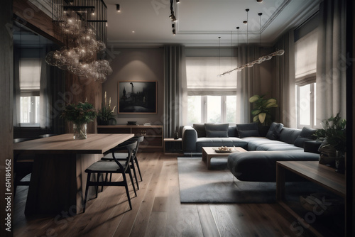 High quality design of the living room interior © lichaoshu