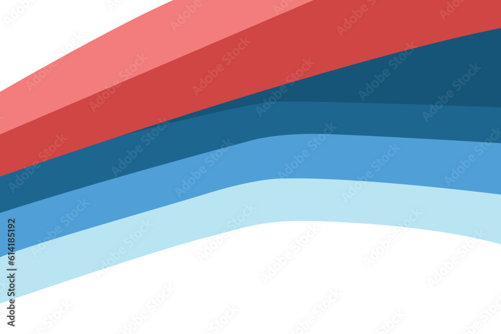 Abstract 4th of July gradient background in a flat design style. Abstract independence day background. Abstract Fourth of July vector background.