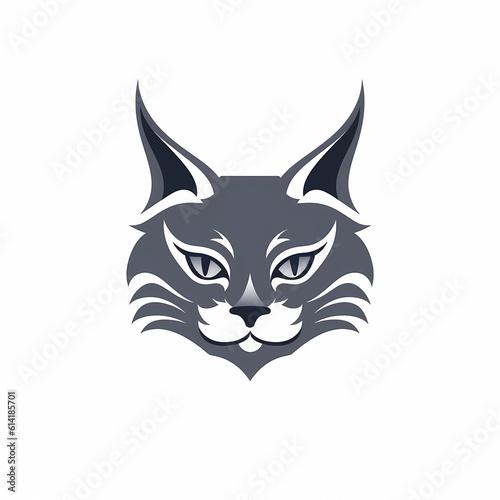 Cat illustration logo idea, Generative AI
