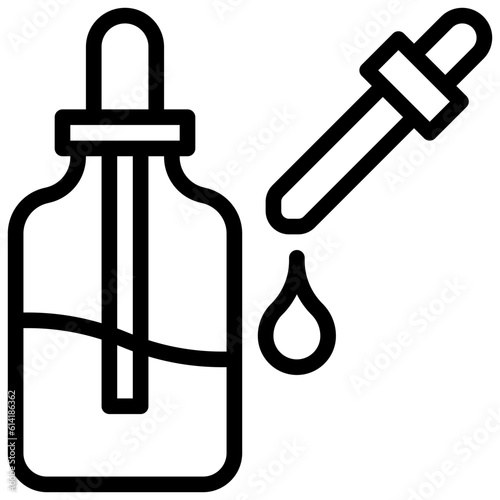 dropper line icon,linear,outline,graphic,illustration