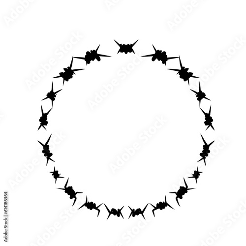 Abstract Border round