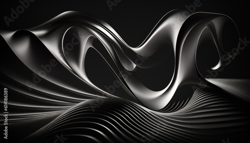 Abstract Wavy Lines Background
Black and White B&W
AI-Generated