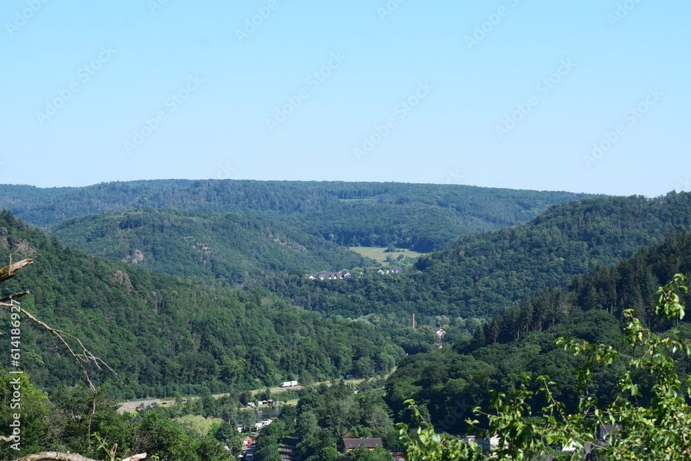 View up the Lahn Valley