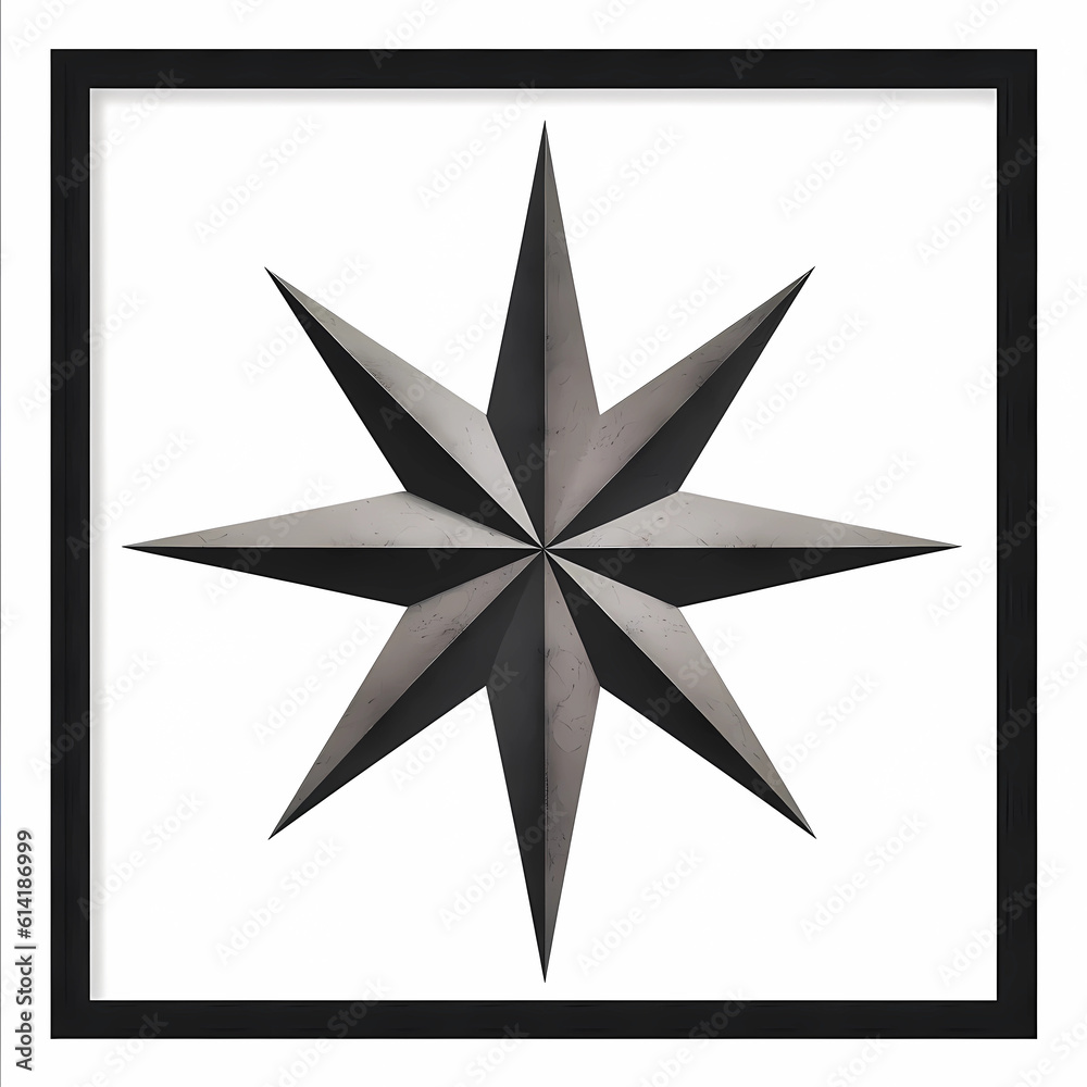 Fototapeta premium Sheriff badge, Generative AI