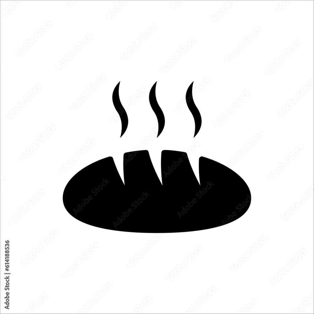 bread icon. bread icon vector for web design, UI, app isolated on white background. bread icon. bread icon vector for web design, UI, app isolated on white background.