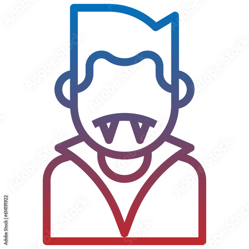 dracula line icon,linear,outline,graphic,illustration
