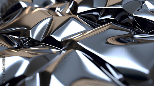 Background. Texture of shiny metal, iron, steel.  © Kei