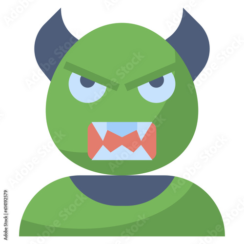 devil line icon,linear,outline,graphic,illustration