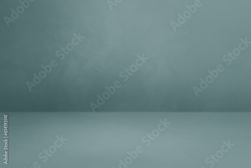 Empty blue grey concrete interior background