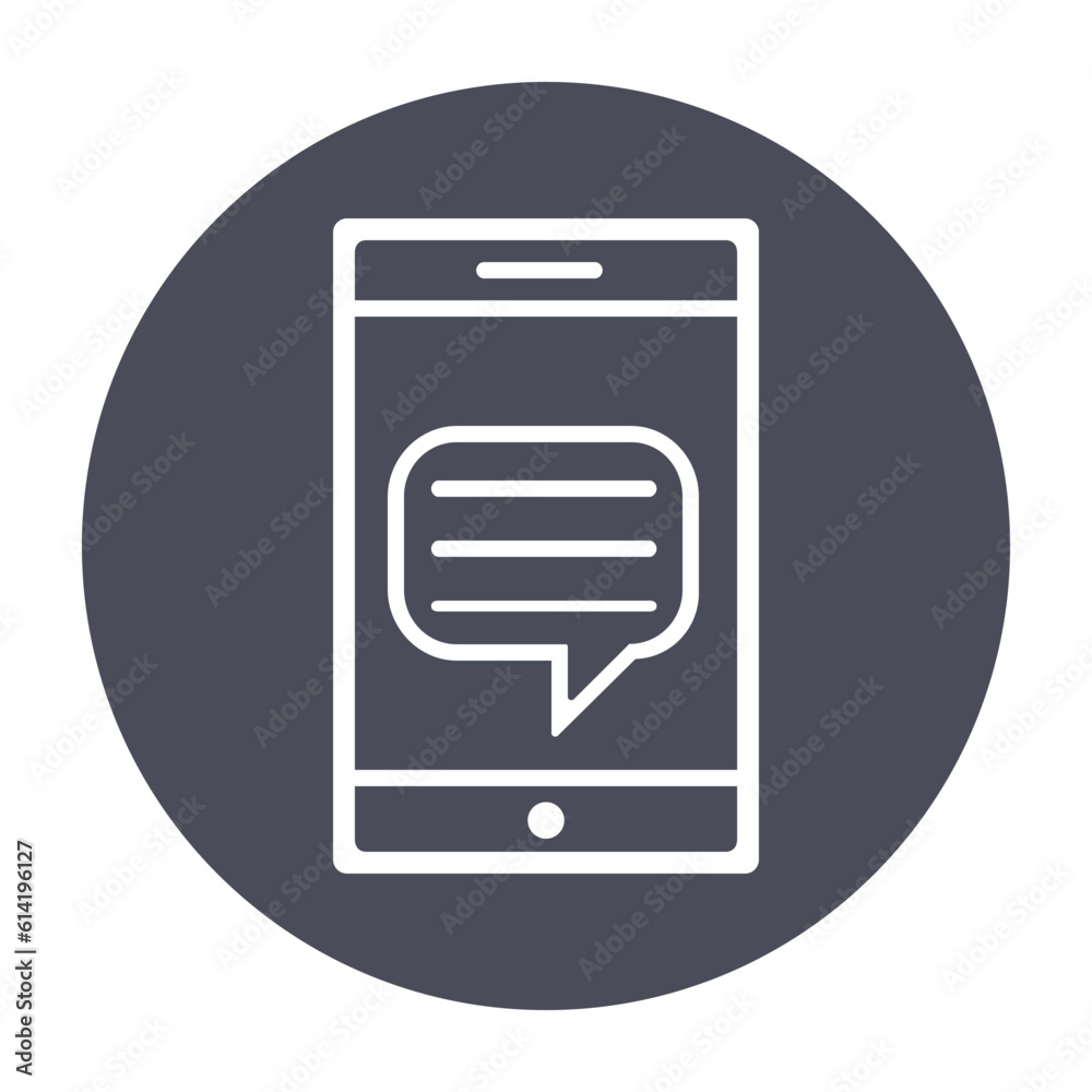 Chat icon vector isolated on background. Chat icon vector isolated on background.