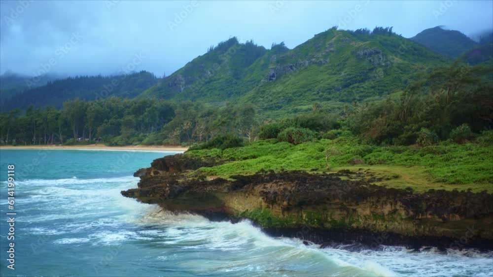 Slow Motion Of Crashing Waves On Shore Slow Motion Of Crashing Waves On Shore