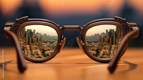 Clarity Unveiled: Glasses Revealing the World in Clear Vision. Generative AI