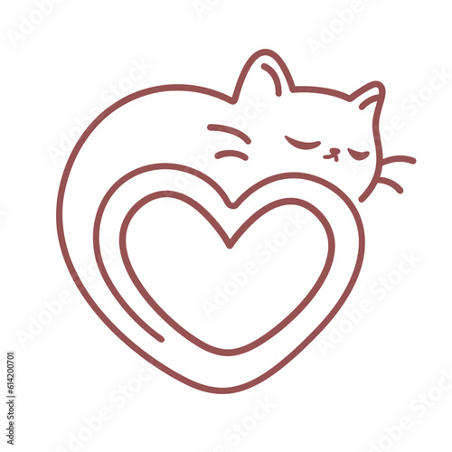 Cat animal support vector illustration