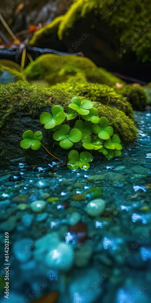 plant in the forest,green moss on the ground,green river in the forest plant in the forest,green moss on the ground,green river in the forest
