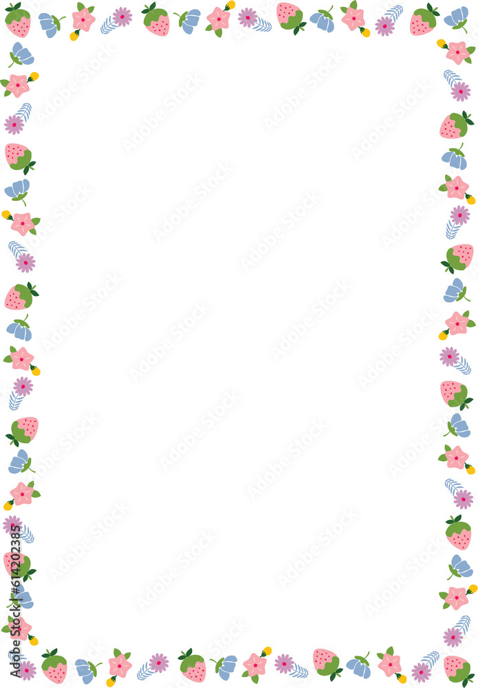 frame with flowers frame with flowers