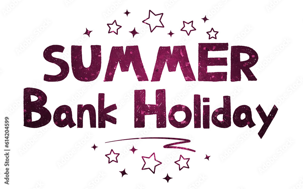 summer bank holiday png, summer bank holiday typography png, 7 August