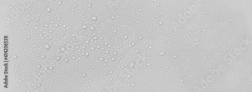 Panel kuchenny z motywem Water droplets on a gray background.