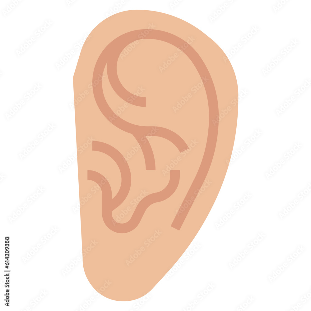 EAR line icon,linear,outline,graphic,illustration EAR line icon,linear,outline,graphic,illustration