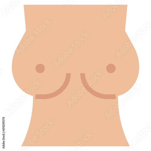 BREAST  line icon,linear,outline,graphic,illustration