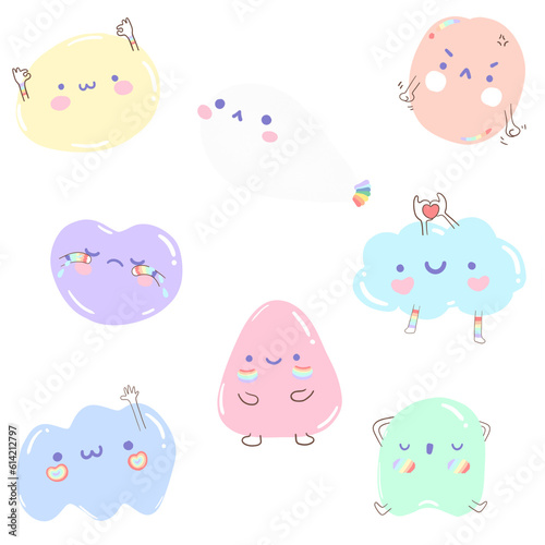 Emotion sticker set