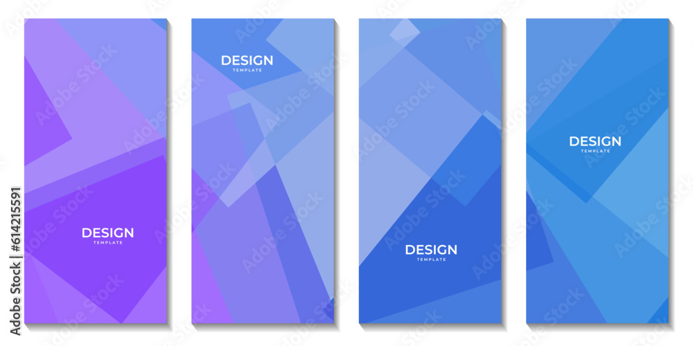 abstract brochures geometric blue and purple background
