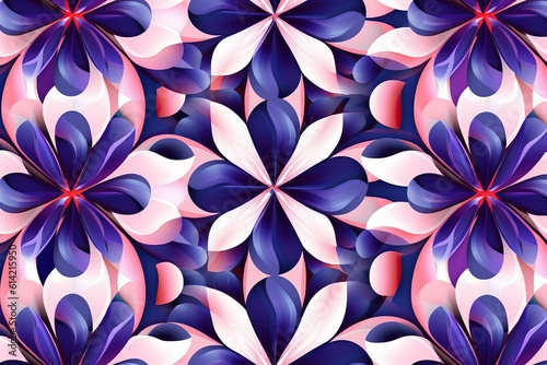 Abstract floral art pattern  flower background  Ai generated 