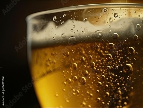 A close up on a cold pint of beer