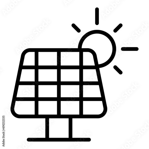 solar panel icon with transparent background