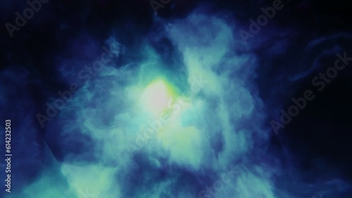 Cosmic Nebula Explosion Illustration. Big bang nebula