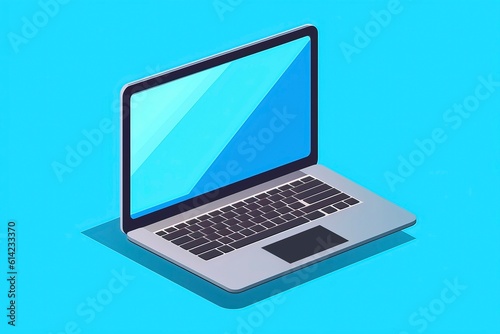 Laptop Illustration. Technology Illustration. generative AI
