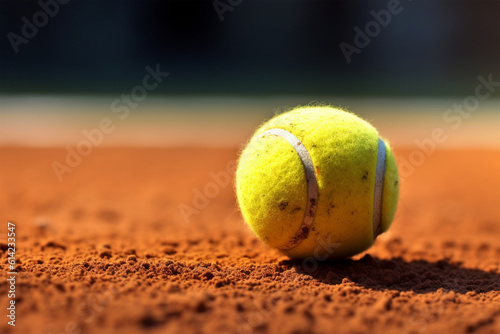 tennis ball on the court © masud