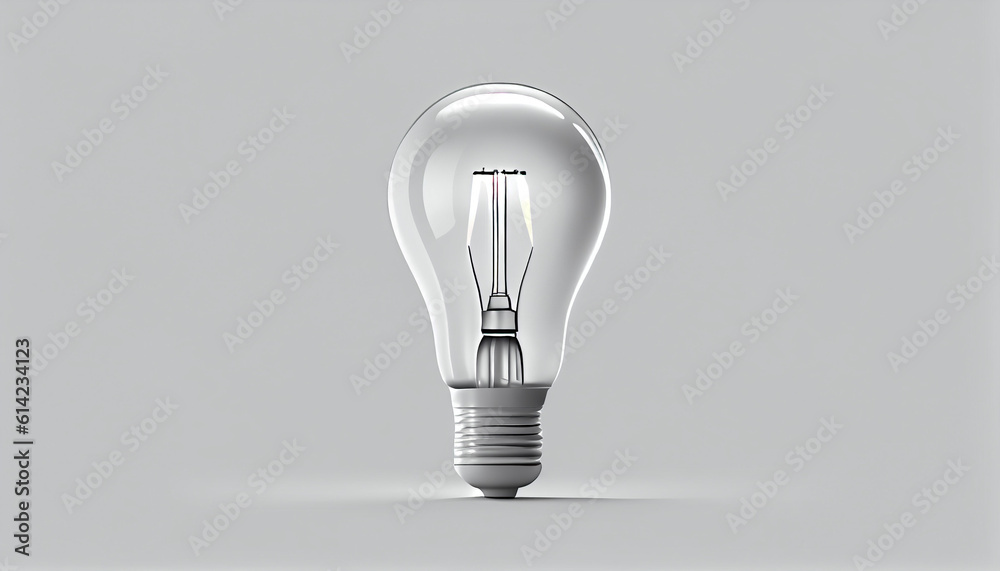 3D bulb isolated on white background 3D bulb isolated on white background