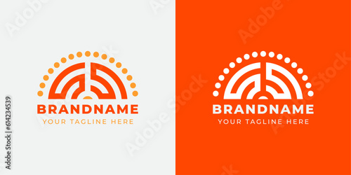 Letter SS Sunrise  Logo Set, suitable for any business with SS initials.