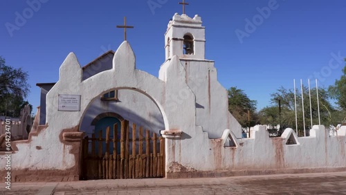 in motion view of Church of San Pedro de Atacama in San Pedro de Atacama	 photo