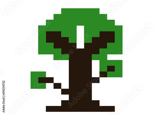 Wallpaper Mural Illustration tree design pixel art isolated on white background  Torontodigital.ca