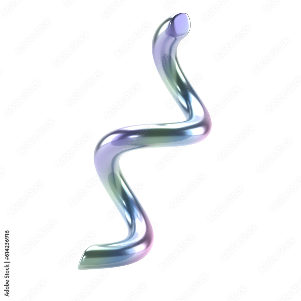 3d holographic abstract spiral shape. Glossy geometric primitives isolated transparent png. Iridescent trendy design 3d holographic abstract spiral shape. Glossy geometric primitives isolated transparent png. Iridescent trendy design