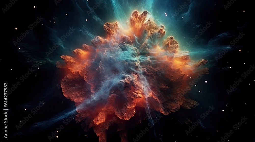 space galaxy cloud nebula. Stary night cosmos. Universe science astronomy. Supernova background generative AI space galaxy cloud nebula. Stary night cosmos. Universe science astronomy. Supernova background generative AI
