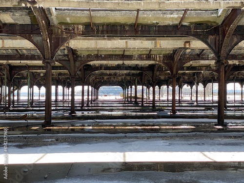 Old Train Station in Liberty State Park, NJ photo